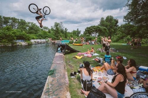 The Rise X iBike Water Jump Party