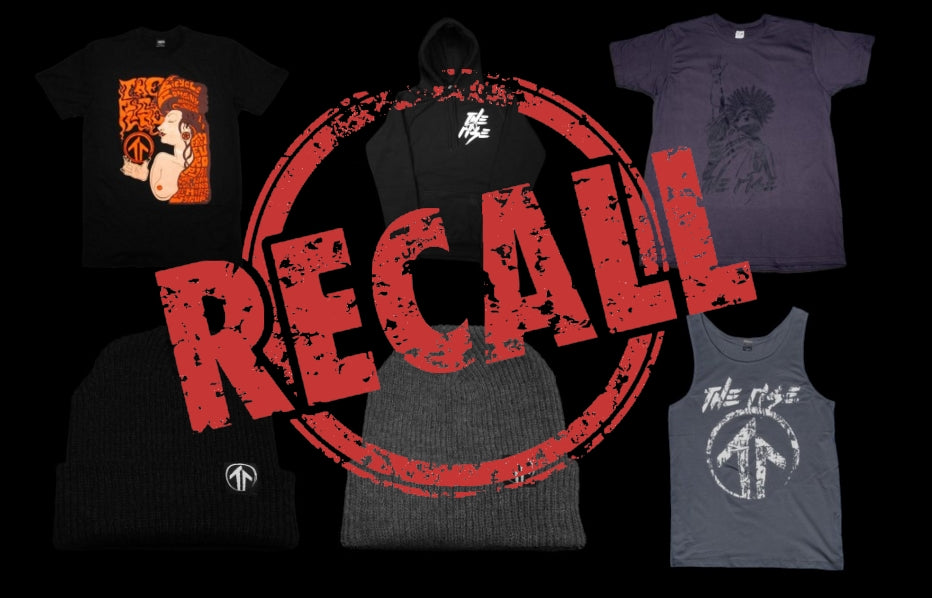 IMPORTANT NOTICE: Recall on The Rise Clothing!